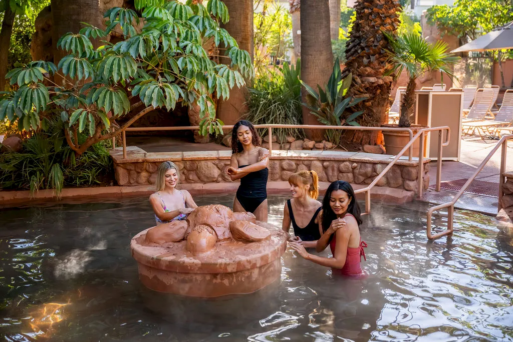 Guests relaxing at Glen Ivy Hot Springs