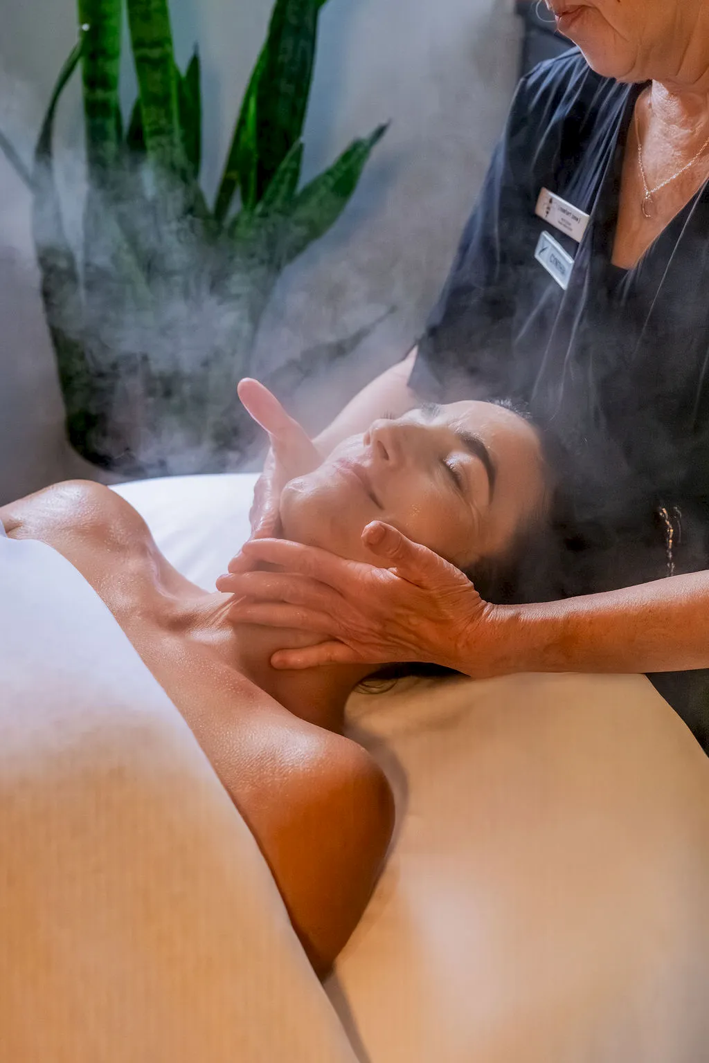 Facial treatment at Glen Ivy Hot Springs