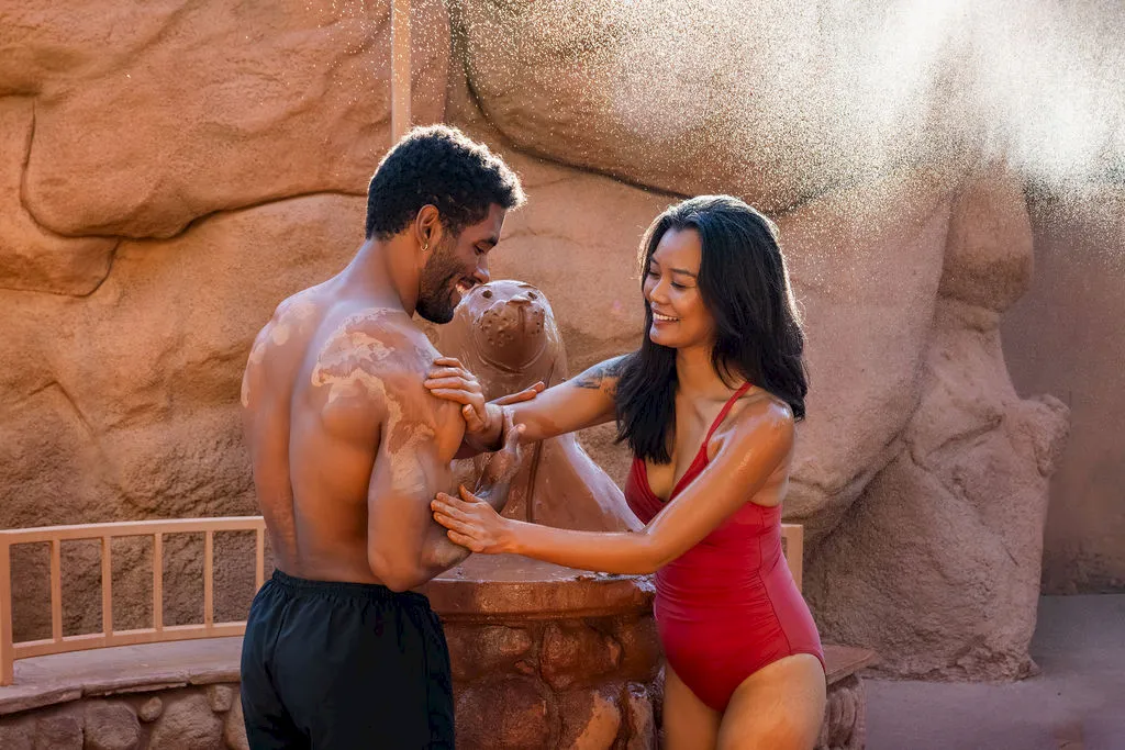 Guests at Glen Ivy Hot Springs mineral pools